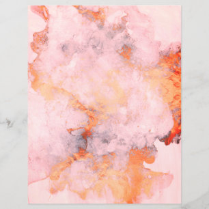 Dusty Pink Fire Copper Granit Scrapbook Papier