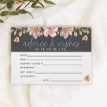 Dusty Pink Floral Advice Brunnen wünscht Hochzeit Briefpapier<br><div class="desc">Aquarellfarbene,  rosa und violette Blumen auf kohlebeständigem Hintergrund. In unserem Zazzle-Shop finden Sie passende Artikel,  um Ihre Veranstaltungskollektion abzuschließen!</div>