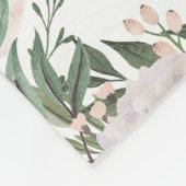 Dusty Pink Floral Beste Mama je Muttertag Fleecedecke (Ecke)