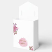 Dusty Pink Floral Elegant Moderne romantische Hoch Geschenkschachtel (Geöffnet)