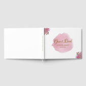 Dusty Pink Floral Elegant Wedding Gästebuch (Voll)