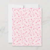 Dusty Pink Floral Kraft Bridesmaids Luncheon Einladung (Rückseite)