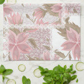 Dusty Pink Floral Patchwork Küchentuch (Gefaltet)