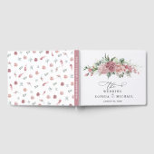 Dusty Pink Floral Wedding Gästebuch (Voll)