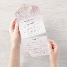 Dusty Pink Florals Dusty Rose Name Anschrift Hochz