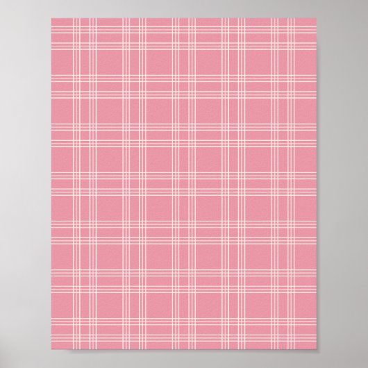 Dusty Pink Gingham 02 Poster (Vorne)