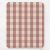 Dusty Pink Gingham Checkered Mousepad (Vorne)