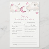 Dusty Pink Girl Kinderdusche Vorhersagen & Ratschl (Vorderseite)