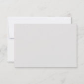 Dusty Pink Gray White Marble Wedding RSVP Einladung (Rückseite)