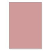 Dusty Pink Individuelle Platzkarten Tischnummer (Rückseite)
