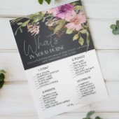 Dusty Pink Lila Blumenspiel Flyer