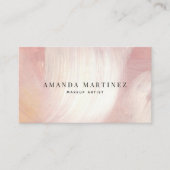 Dusty Pink & Lila Brushstrikes Social Media Visitenkarte (Vorderseite)