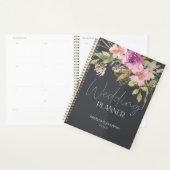 Dusty Pink Lila Floral Wedding Planner Planer (Anzeige)