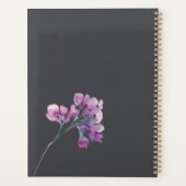 Dusty Pink Lila Floral Wedding Planner Planer (Rückseite)