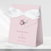Dusty Pink Mauve Peony Minimal Wedding Geschenkschachtel
