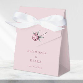Dusty Pink Mauve Peony Minimal Wedding Geschenkschachtel