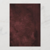 Dusty Pink Mauve Rose Floral Geometric Wedding Begleitkarte (Rückseite)