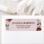 Dusty Pink Mauve Rose Floral Geometric Wedding La (Insitu)