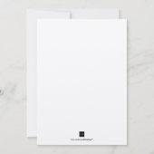 Dusty pink medallion Initialen Hochzeit Einladung (Rückseite)