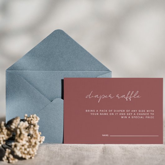 Dusty Pink Minimal Diapers Tombola Babydusche