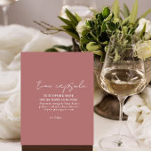 Dusty Pink Minimal Rustikale Babydusche Kapsel Poster