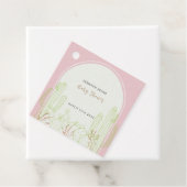 Dusty Pink Minimalistisch Boho Cactus Arch Baby Sh Geschenkanhänger (Beispiel)