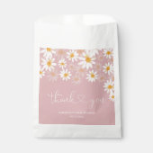 Dusty Pink Minimalistisch Modern Baby Dusche Beute Geschenktütchen (Vorderseite)