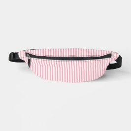 Dusty Pink mit White Stripes Fanny Pack Bauchtasche