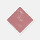 Dusty Pink noch einmal Probe Abendessen Serviette (Ecke)