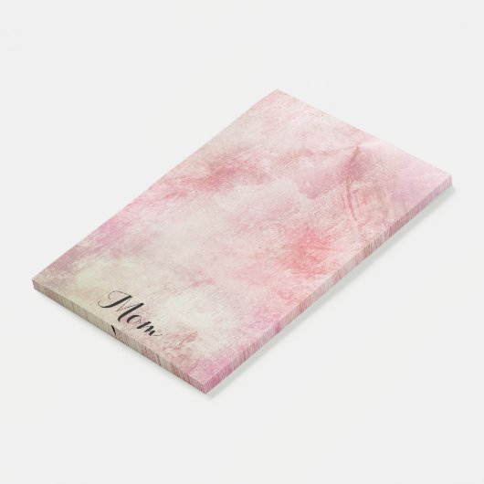 Dusty Pink Notes Post-it Klebezettel (angewinkelt)