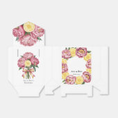 Dusty Pink Peonies and Lemon Wedding Geschenkschachtel (Ungefaltet)