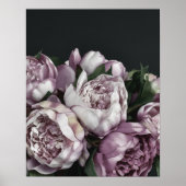 Dusty Pink Peony Bouquet Poster (Vorne)
