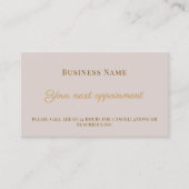 Dusty pink QR customer client appointment card Rabattkarte (Vorderseite)