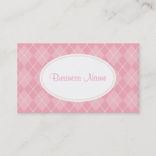Dusty Pink Raute Business Card Visitenkarte