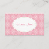 Dusty Pink Raute Business Card Visitenkarte (Vorderseite)