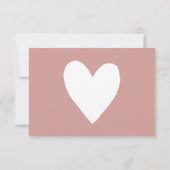 Dusty Pink/Rose Baby Shower Books for Baby Card (Rückseite)