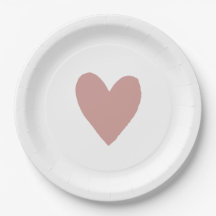 Dusty Pink/Rose Babydusche Herz