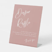 Dusty Pink/Rose Babydusche Windelwanne Sockelschild (Vorderseite)