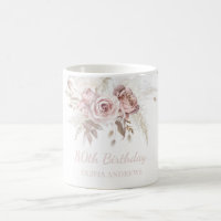 Dusty Pink Rose Blush 80. Geburtstagsparty Geschen