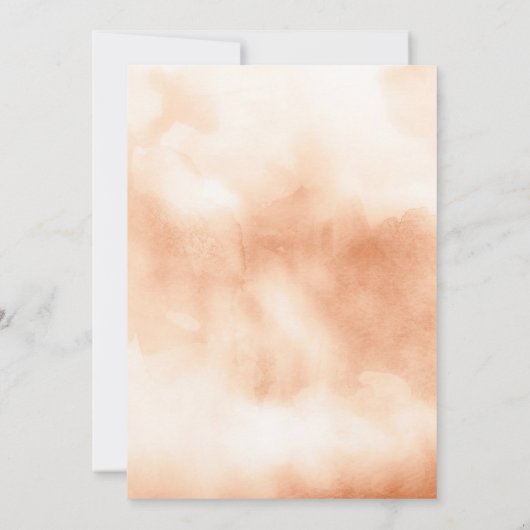 Dusty Pink Rose Earthy Floral Navy Hochzeit Save The Date (Rückseite)