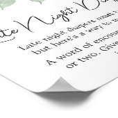 Dusty Pink Rose Es ist ein Mädchen spät nachts Win Poster (Ecke)