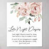 Dusty Pink Rose Es ist ein Mädchen spät nachts Win Poster (Vorne)