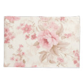 Dusty Pink Rose Floral Kissenbezug (Rückseite)