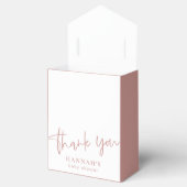 Dusty Pink/Rose Kinderdusche danke Geschenkschachtel (Geöffnet)