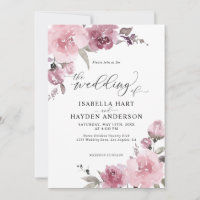 Dusty Pink Rose Pastel Floral Mauve Blume Hochzeit