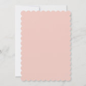 Dusty Pink Rose Rustikale Probe Abendessen Inn Einladung (Rückseite)