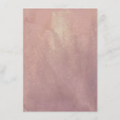Dusty Pink Rose Wedding Information Guest Begleitkarte (Rückseite)