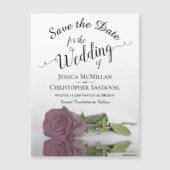 Dusty Pink Rose Wedding Save the Date Magnet (Vorderseite)