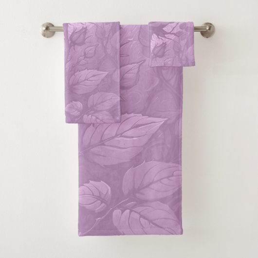 Dusty Pink Roses 3 Badhandtuch Set (Insitu)