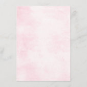 Dusty Pink Roses Einzelheiten zur Hochzeit in der  Begleitkarte (Rückseite)